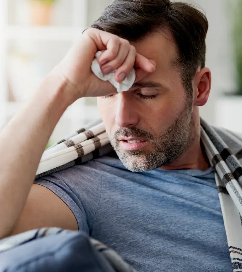 an image of a of a man with allergies